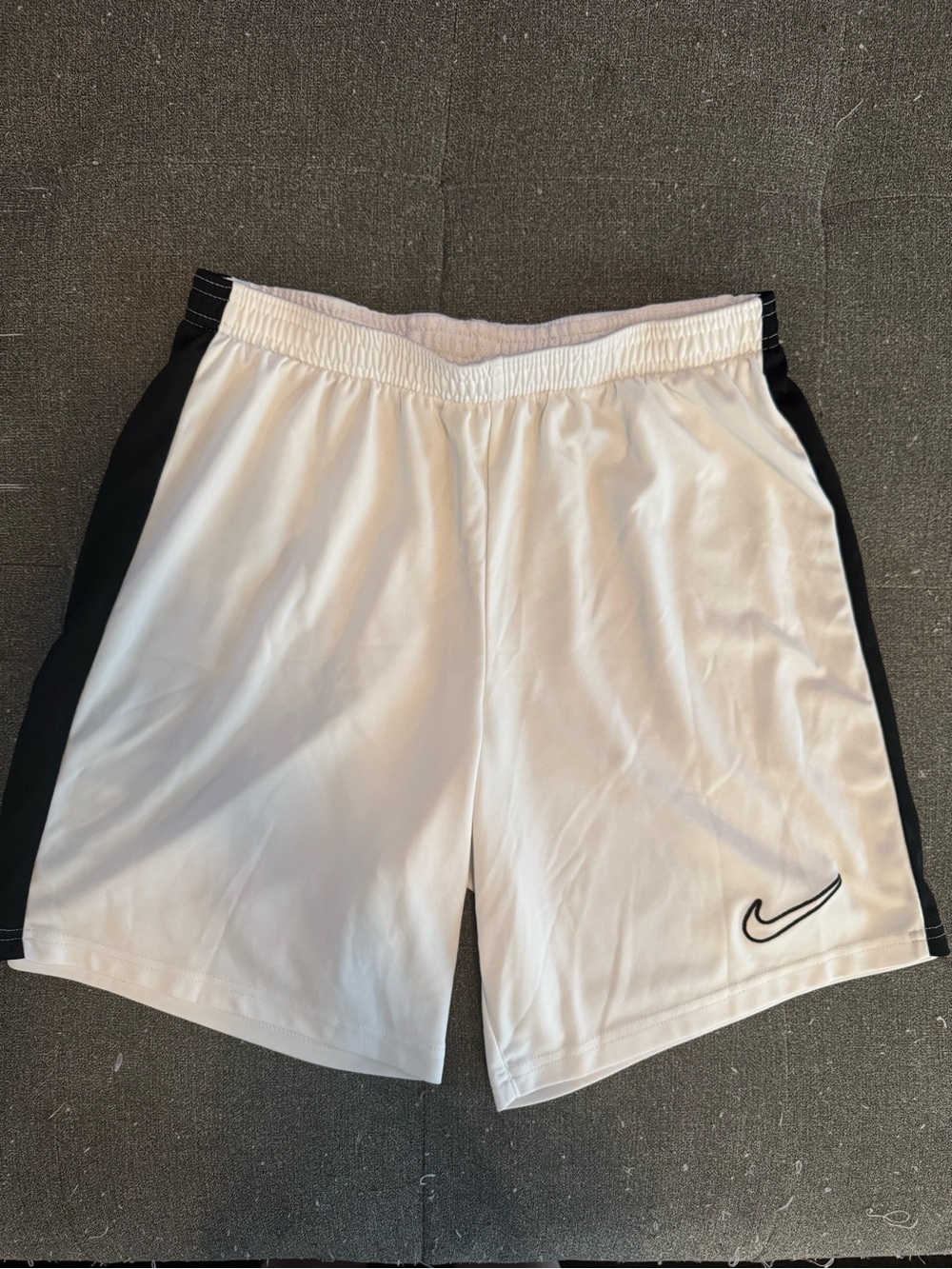 Nike Slim Fit White and Black Shorts